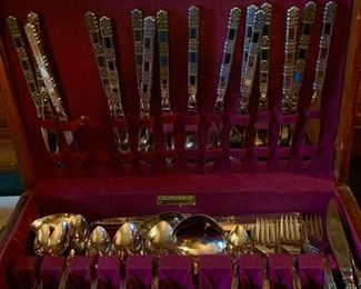 Mid century silver plate flatware.