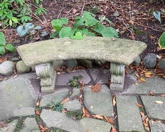 Stone bench.