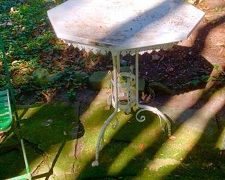 Garden table.