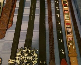 Belts of all kinds.