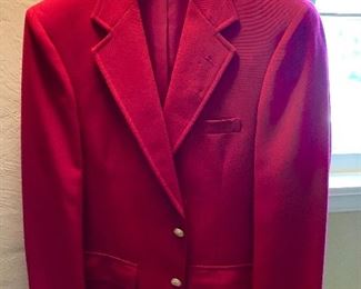 Handsome red dinner jacket.