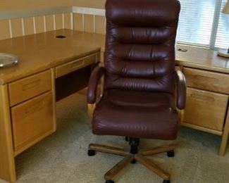 Executive Office Chair and Desk