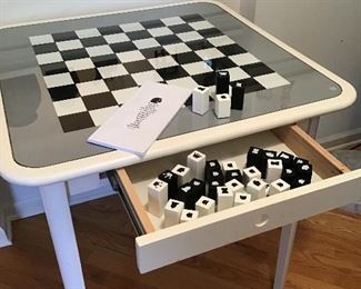 Chess Table with Pieces