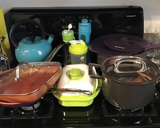 Pots and Pans, Teapot, Water bottles, Shaker