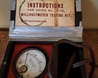 Vintage Weston Electric Millivolt Testing Kit