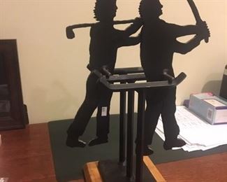 CHARLES RINGER KINETIC GOLFER SCULPTURE - GREAT CHRISTMAS PRESENT FOR YOUR FAVORITE GOLFER! 