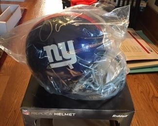OSI UMENYIORA NY GIANTS AUTOGRAPHED HELMET WITH COA