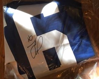 JUSTIN TUCK NY GIANTS AUTOGRAPHED JERSEY WITH COA