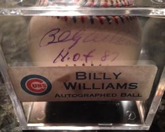 CUBS BILLY WILLIAMS SIGNED BASEBALL