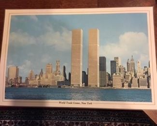 PRE 9/11 WORLD TRADE CENTER PLACE MAT