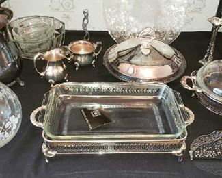 Silver Plate and Glass