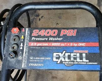 2400 PSI Excell Pressure Washer