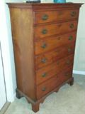 American Maple Tall Chest, circa 1789-1810
