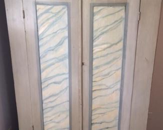 old Texas pine cabinet