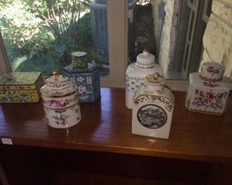 antique/vintage tea caddies