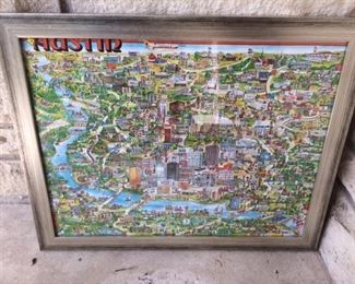 Austin landmark map from 1979