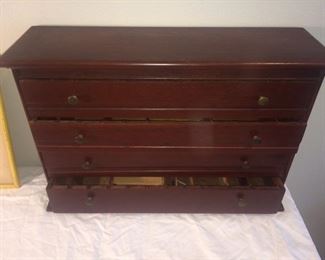 Watchmaker's or jeweler's cabinet circa 1920's