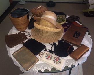 women's purses and hats