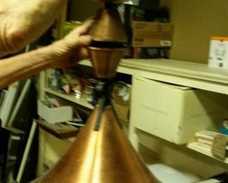 Mid century copper pendant lamp