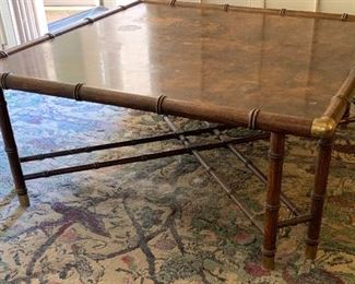 Faux Bamboo Coffee Table AS IS