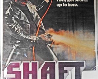 Shaft Movie poster shrink wrapped