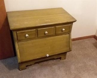 Painted wood cabinet