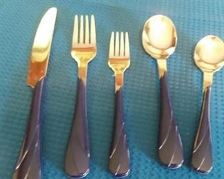 Cobalt Fiesta Flatware Set