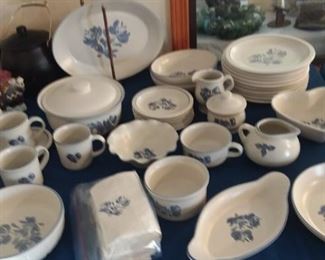 Large Set of Yorktowne Pfaltzgraff Dinnerware Set. Complete with unique serving pieces. PLUS 20 pc set (service for 4) NEW IN BOX!