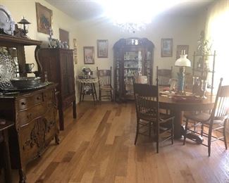 Dining Room full of Antiques and Collectables