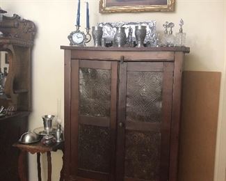 Antique Pie Safe, sorry to say, but safe is not working... no pies are currently in this so-called safe...