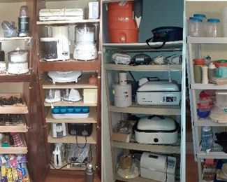 kitchen, roaster pans, Tupperware, juicer