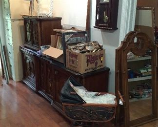 buffet, clock