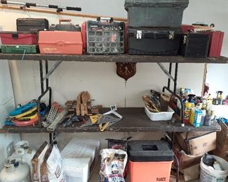 tool boxes, Jorgensen wood clamps, Green Lee, Klein Tools, Ideal fish tape