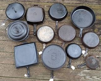 Wagner, Victor, Griswold, Lodge cast iron pans, griddles