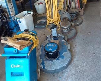 Windsor Merit 2000 burnisher, ACE Minuteman polisher, Castex SCX-350