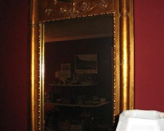 Gold framed mirror