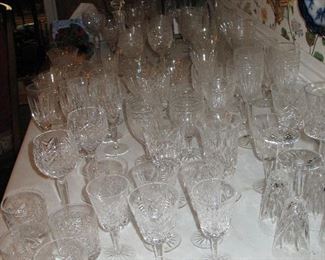 large selection of Waterford Crystal