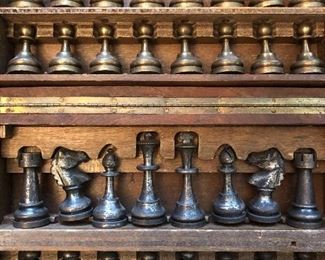 Beautiful brass chess set!