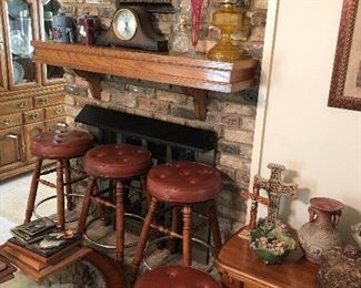 Bar Stools, Oil Lamps, Home Decor