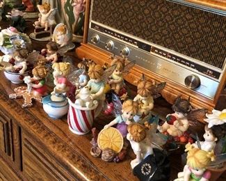 Vintage Admiral Radio, Porcelain Figurines