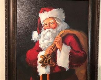 Framed Santa Artwork