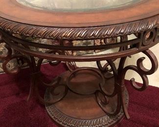 Wrought Iron/Bevel Glass Top Tables