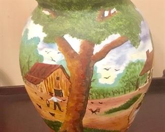 Robert Miller painted vase