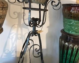 Old Wrought Plant Stand
