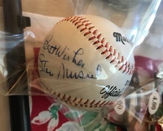 Signed Stan Musial Baseball
