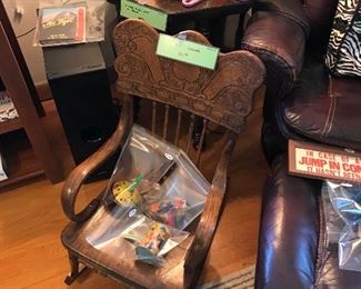 Child Press Wood Rocking Chair