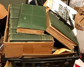 Many old books.