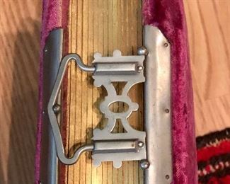Detail of Victorian Photo Album closure clasp.