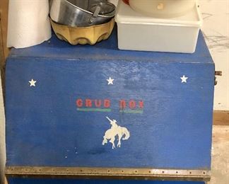 Camping food box.