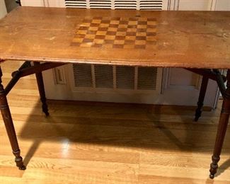late 1880's Game Table with patent info stamp.
